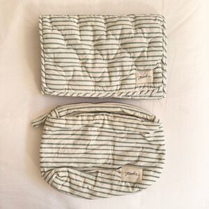 Pehr - On the Go Baby Pouch and Changing Pad Set, Stripes Away Deep Sea
